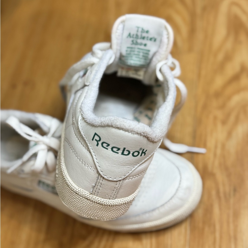 Reebok Kids White and Green Sneakers